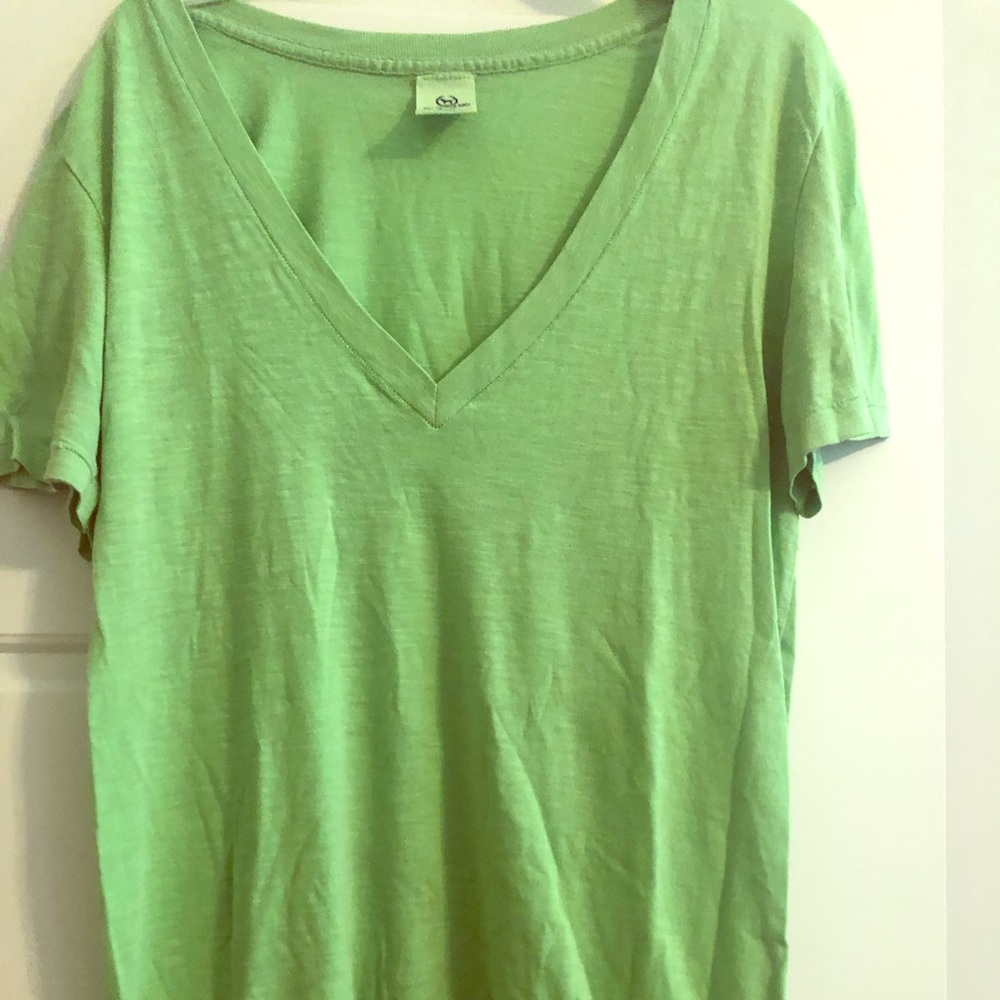 Lime green PINK V-neck